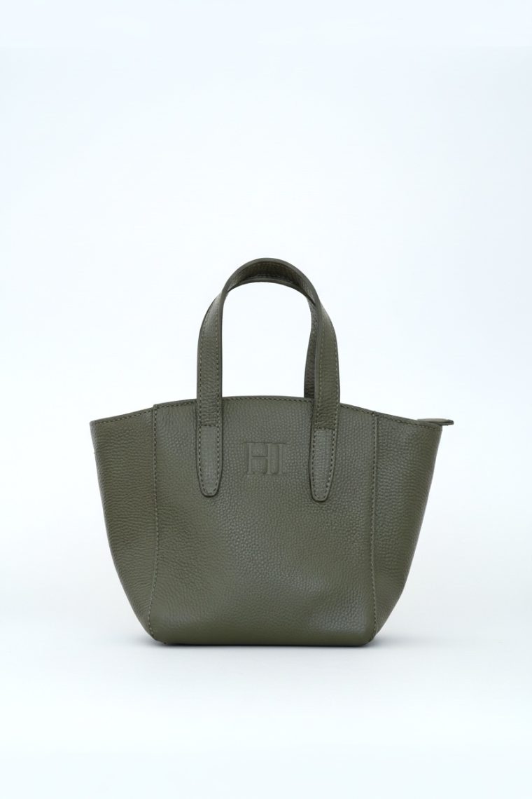 Sage | Maslinasto zelena kožna torba