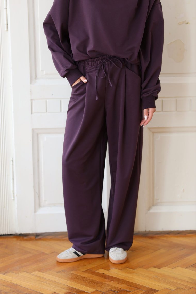 Tailored hlače- Ljubičasta