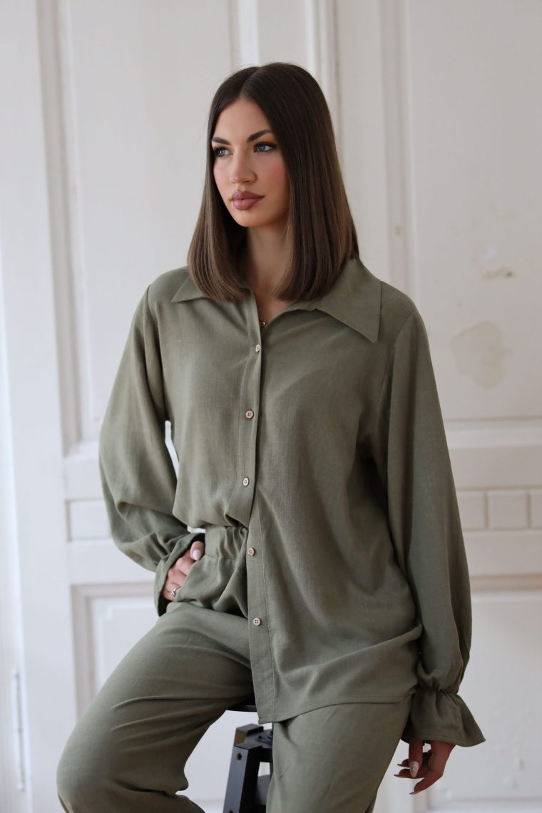 Kairo košulja - Maslinasto zelena