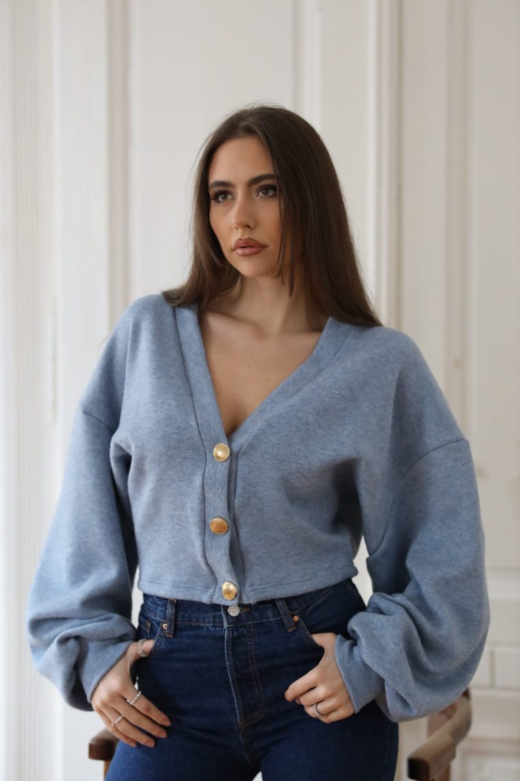 Cozy džemper - Plava