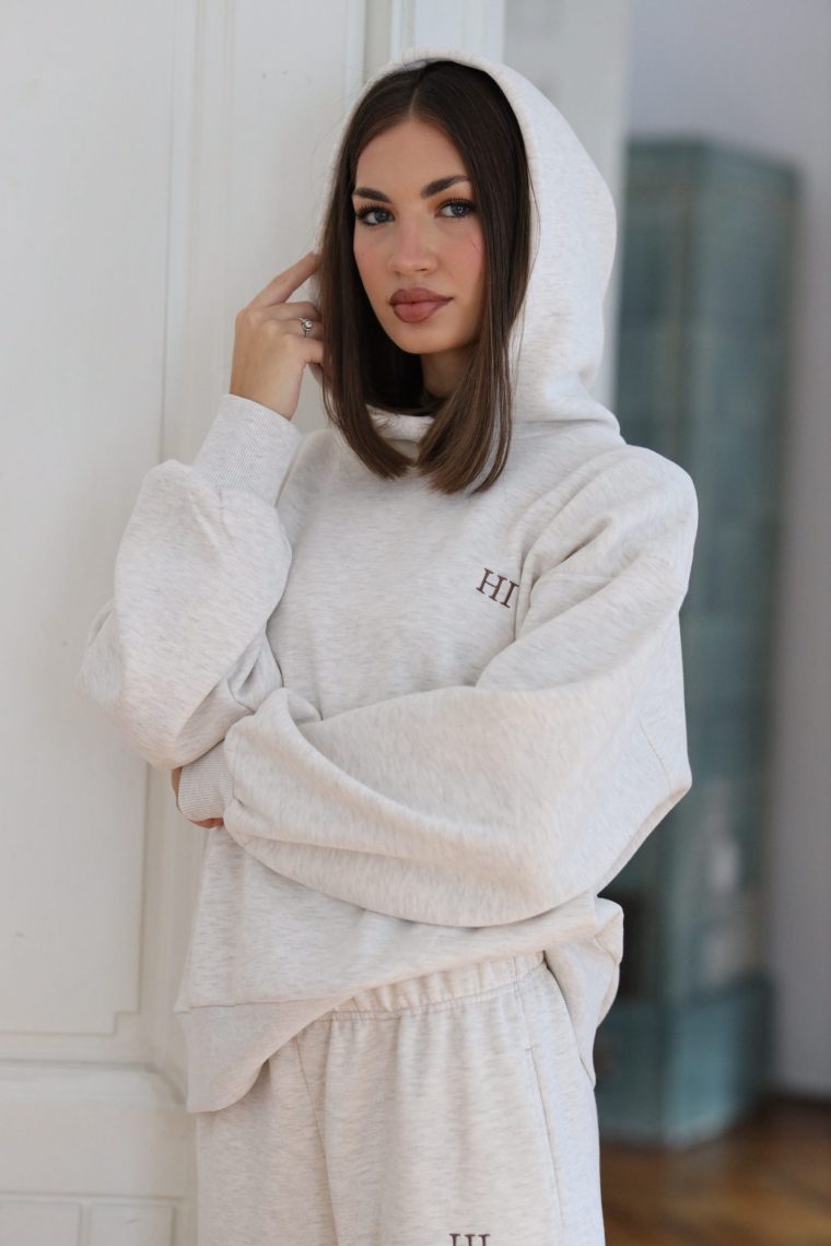 HI termo trenerka gornji dio sa kapuljačom- Bež