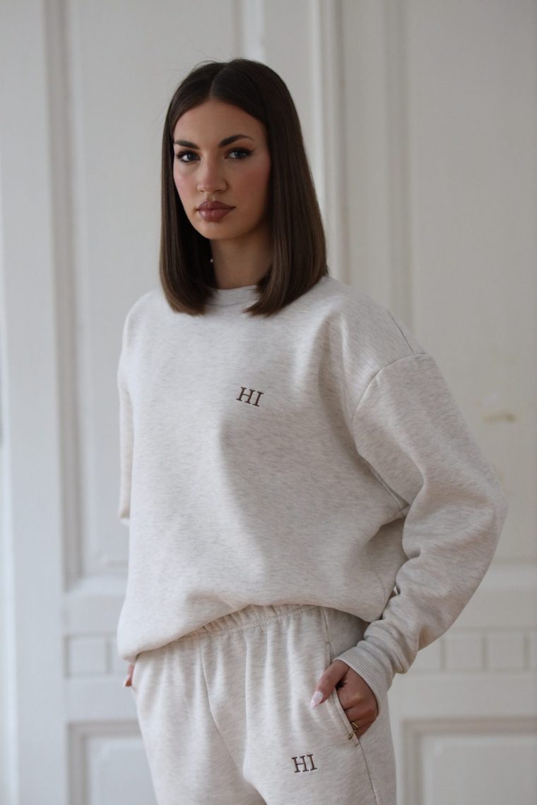 HI termo trenerka gornji dio bez kapuljače-Bež