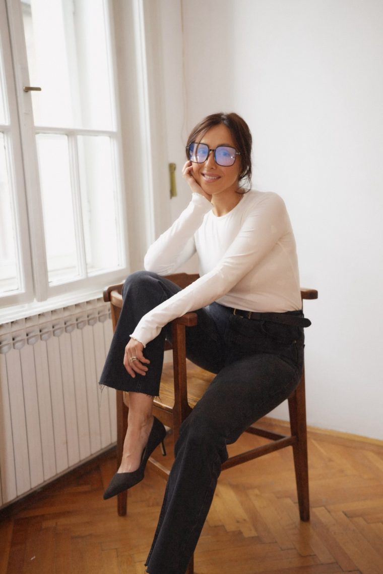 Majica heart dugi rukav - Bijela