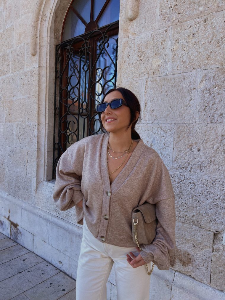 Oversize džemper - Bež