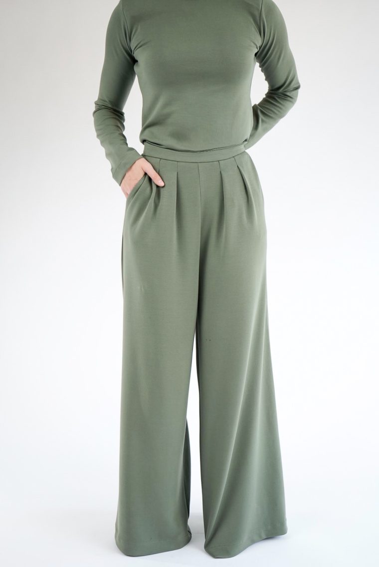 Tillie hlače - Maslinasto zelena