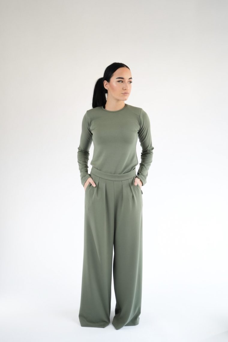 Tillie majica - Maslinasto zelena