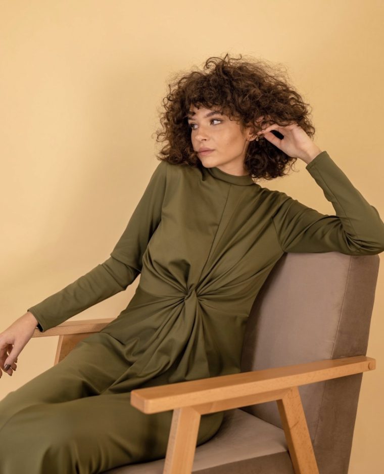 Ilma haljina -Maslinasto zelena