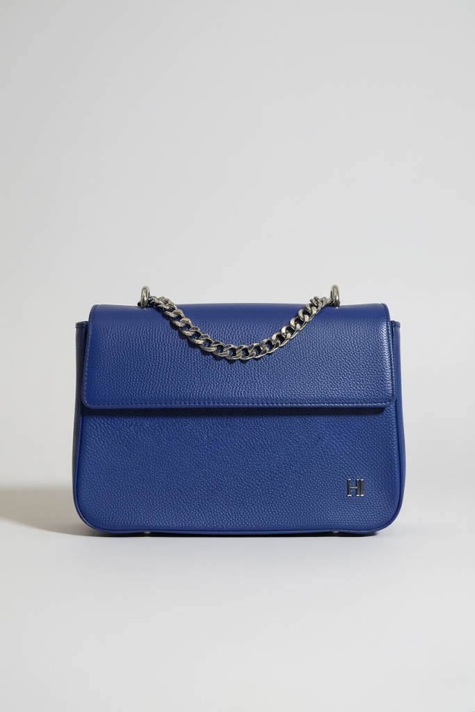 Torba Halima -Plava kožna