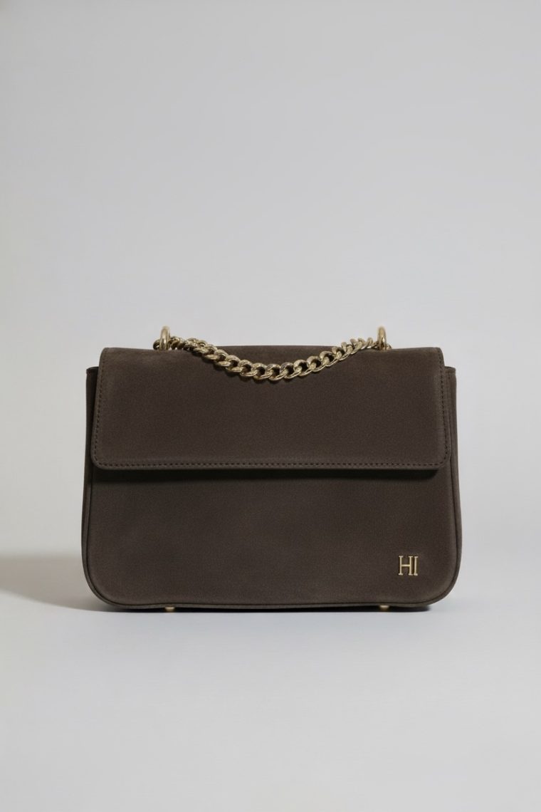 Torba Halima -Smeđa brušena koža