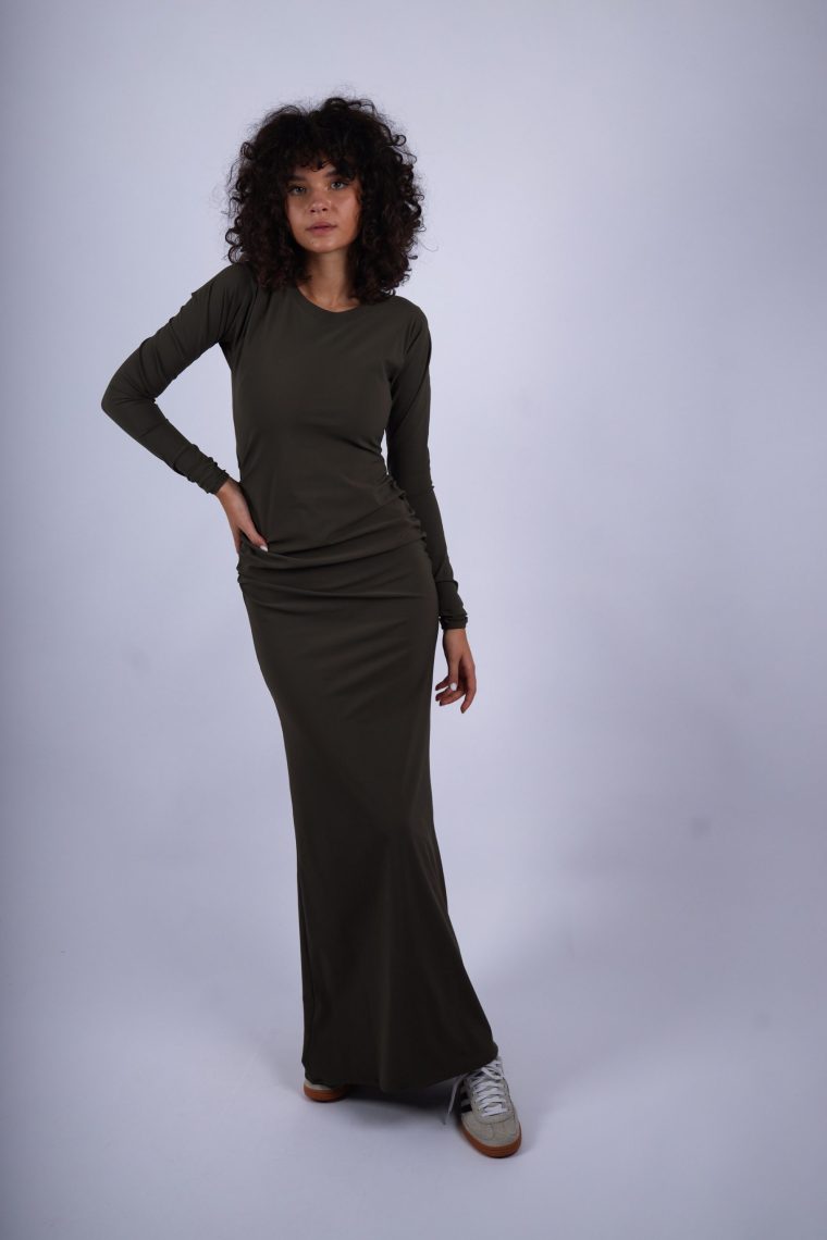 Haljina Ana- Maslinasto zelena