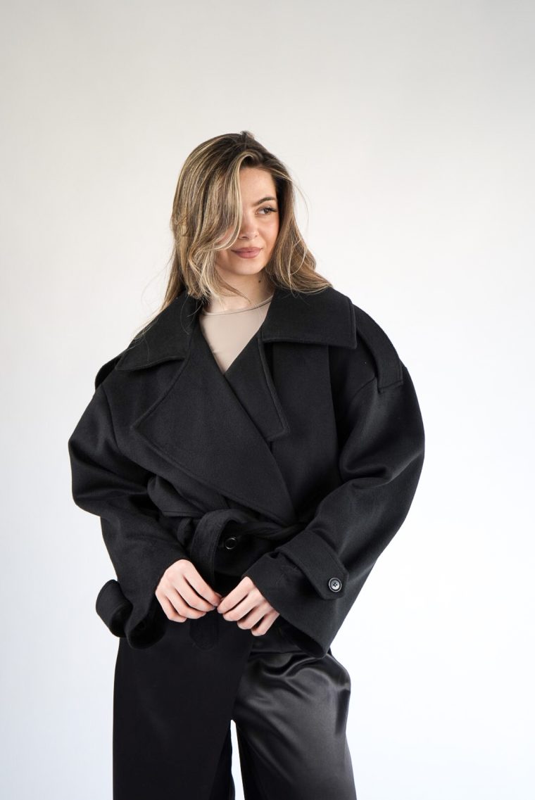 HI oversize jakna-Crna