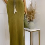 Coco knit suknja- Pistachio