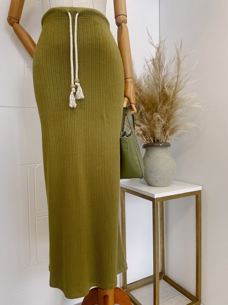 Coco knit suknja- Pistachio