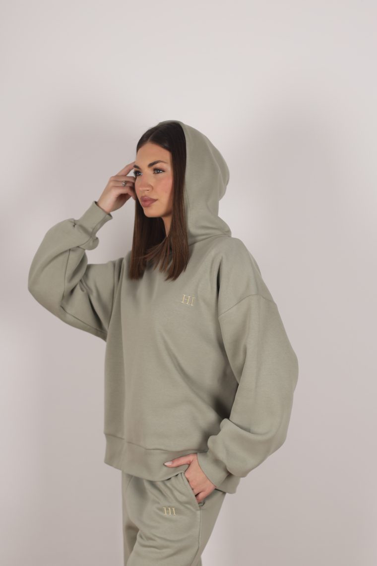 HI termo trenerka gornji dio sa kapuljačom - Sage zelena
