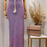 Coco knit suknja-Ljubičasta